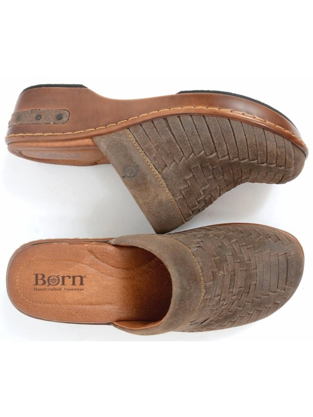 BORN Yucatan Opanka Handcrafted by Artisans in Mexico Leather Clog Women's 7‎